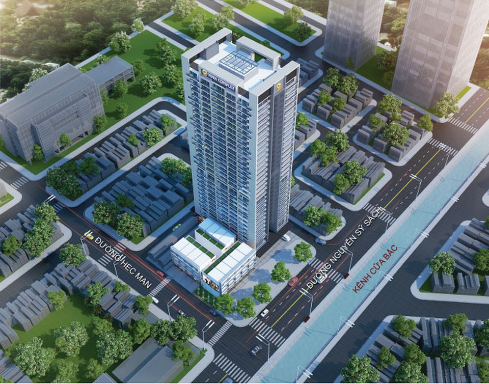 Chung cư cao cấp hút khách tại Vinh - 1 Phối cảnh Bảo Sơn Complex tọa lạc tại trung tâm thành phố Vinh.