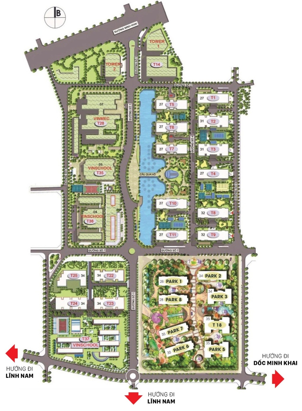 Khu vực quận Hoàng Mai “thay da đổi thịt” nhờ quy hoạch - 2 Bản đồ quy hoạch chi tiết KĐT Times City