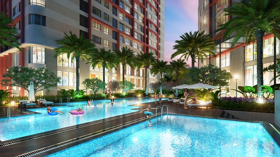 Cơ hội hấp dẫn chỉ từ 1,8 tỉ sở hữu ngay căn hộ siêu hợp lý tại Imperial Plaza - 2 Bể bơi ngoài trời tại khu vực trung tâm nội khu dự án. Hotline: 0946 80 9191
