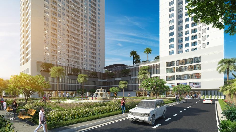 Bắc Ninh lọt vào tầm ngắm của đại gia bất động sản - 2 Hình ảnh mô phỏng bên ngoài tòa căn hộ dịch vụ