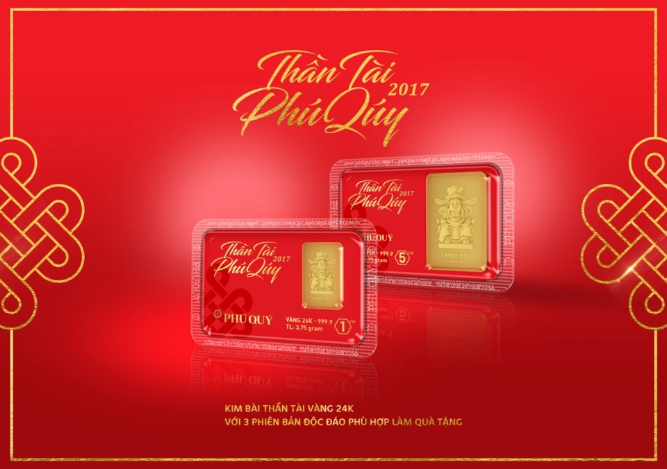 “Thần Tài Phú Quý - Gõ cửa đầu xuân” - 5 Kim bài Thần tài trong BST Thần Tài Phú Quý 2017