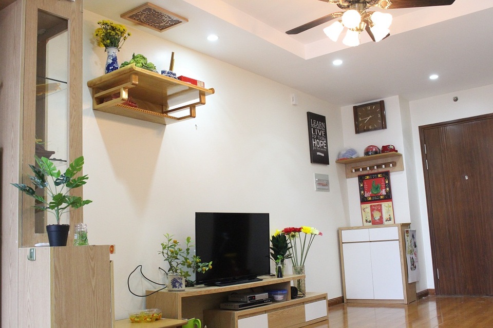 Hoàn thành công tác bàn giao nhà Hateco Hoàng Mai - 1 Căn hộ Hateco Hoàng Mai đã được trang trí để chuẩn bị đón Tết Đinh Dậu