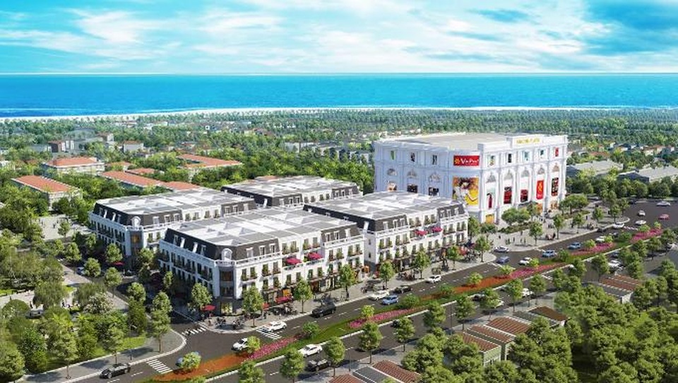 Ra mắt dự án Vincom Shophouse Phú Yên - 1 Phối cảnh minh họa tổ hợp TTTM và Vincom Shophouse Phú Yên