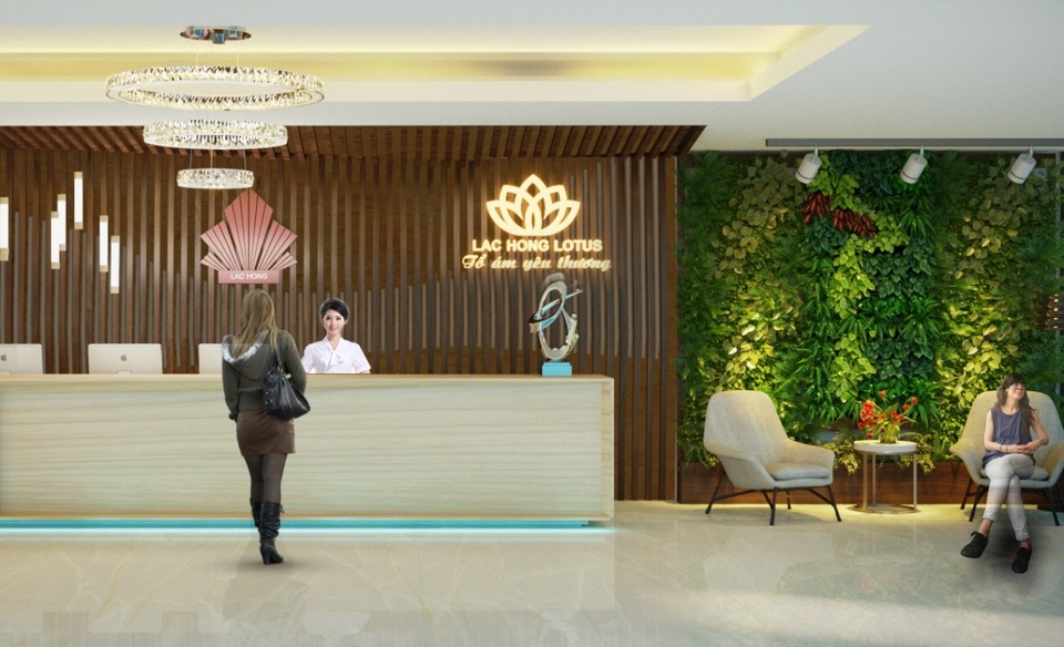 Sảnh hành lang rộng rãi, đẹp mắt tại dự án