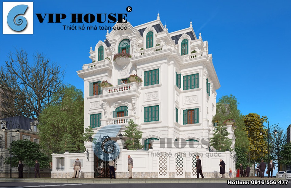 Tìm kiếm kiến trúc chuẩn mực Pháp ở đâu ? - 2 Công trình biệt thự 2 mặt tiền tại Hà Nội