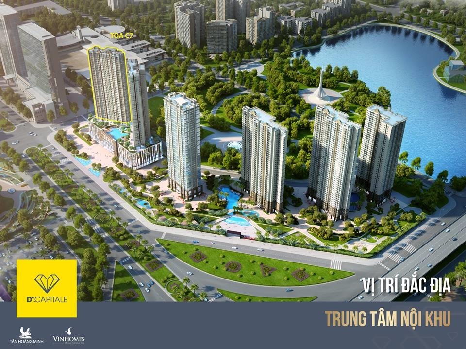 Ra mắt toà C7 - “Viên kim cương đắt giá nhất” của dự án D’.Capitale - 1 Với vị trí lý tưởng và tầm nhìn đắt giá, toà C7 được mệnh danh là “viên kim cương” đắt giá nhất của dự án D’.Capitale