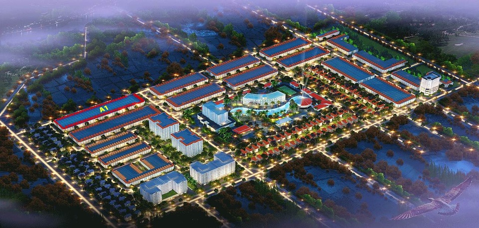 Cú hích bất động sản Nha trang nhờ tiềm năng du lịch & cơ sở hạ tầng phát triển - 2 Phối cảnh tổng thể KĐT Du lịch Hoàng Long – phía Tây Nha Trang