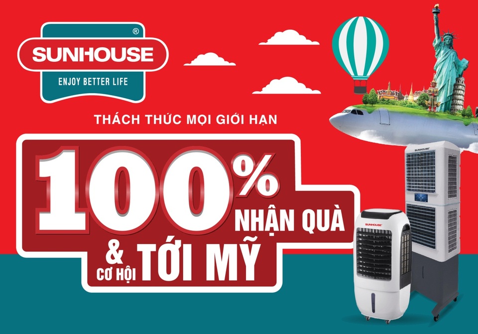 Tưng bừng chào hè cùng SUNHOUSE với khuyến mãi khủng - 2 Chương trình khuyến mại hè SUNHOUSE được triển khai với nhiều quà tặng hấp dẫn