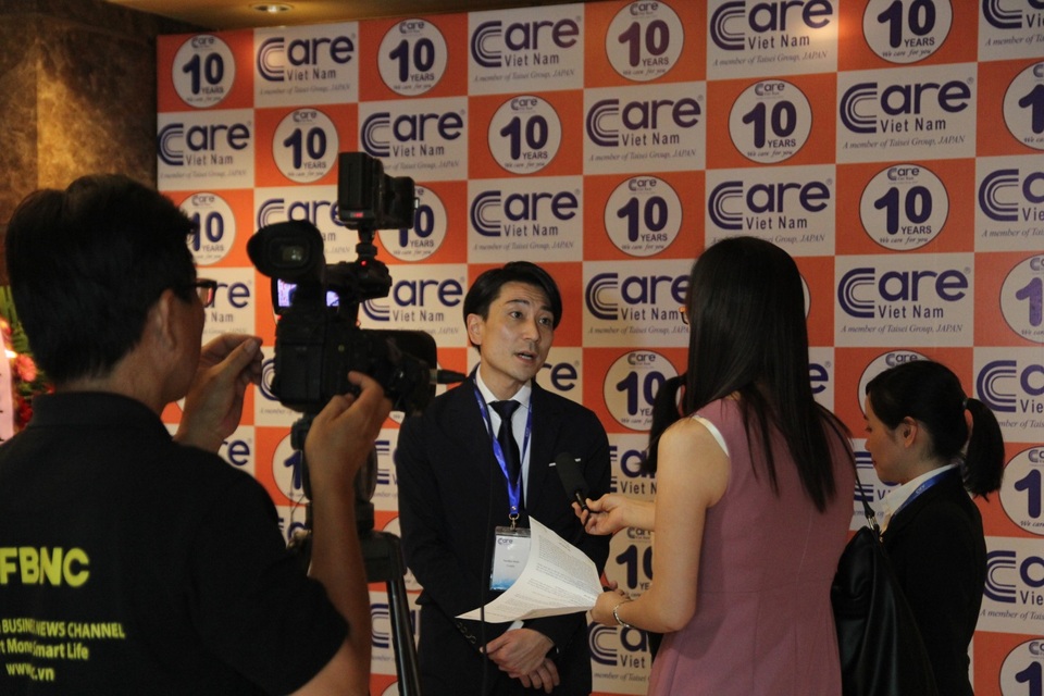 Bước đi tiềm năng của Care Việt Nam khi sát nhập vào Taisei - 1 Ông Norihiro Kato - Chủ tịch Care Vietnam trả lời phóng viên trong buổi họp báo