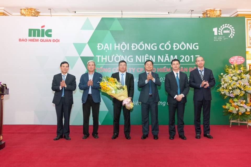 MIC đặt kế hoạch doanh thu 4.500 tỷ đồng, tăng vốn điều lệ lên 2.000 tỷ đồng - 2 Ra mắt Thành viên HĐQT Tổng công ty Cổ phần Bảo hiểm Quân đội nhiệm kỳ 2017-2022