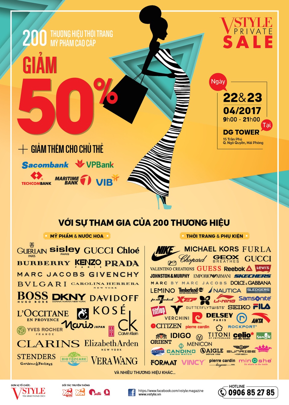 200 thương hiệu thời trang, mỹ phẩm giảm 50% tại Hải Phòng - 1 200 thương hiệu thời trang, mỹ phẩm giảm 50% tại Hải Phòng - 1