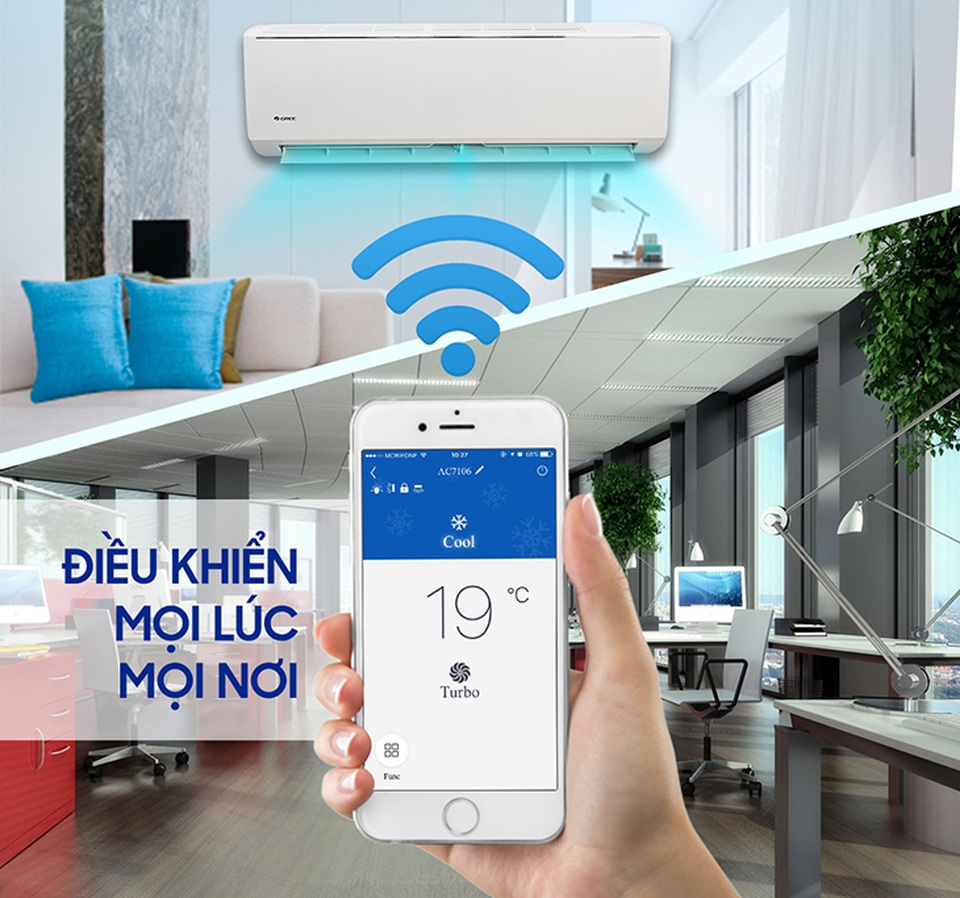 GREE Việt Nam tung ra thị trường dòng điều hòa thông minh Inverter có tích hợp Wifi - 1 Giao diện điều khiển trên smartphone trực quan và dễ sử dụng hơn so với việc điều khiển bằng remote thông thường