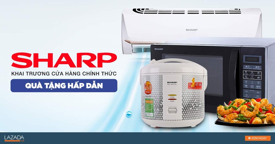 Sharp khai trương cửa hàng online trên Lazada với tràn ngập ưu đãi hấp dẫn - 1 Để đặt mua hoặc tìm hiểu thêm các thông tin chi tiết về sản phẩm, xin mời truy cập tại đây.