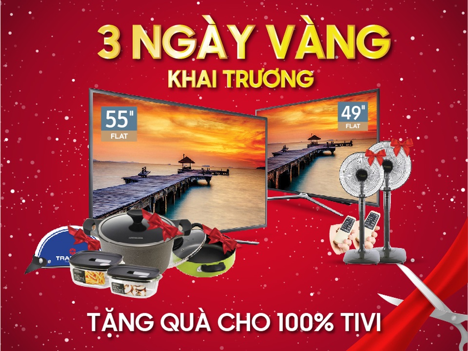 Tưng bừng khai trương, đón giá sốc quà khủng tại Trần Anh - 3 Tưng bừng khai trương, đón giá sốc quà khủng tại Trần Anh - 3