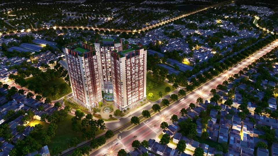 Phối cảnh Imperial Plaza nhìn từ mặt đường Giải Phóng. Hotline: 0914 42 9191