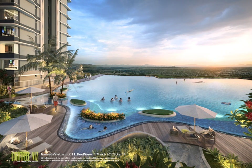 The ZEN Residence nắm cơ hội đoạt giải thưởng danh giá Bất động sản Việt Nam 2017 - 2 Là một trong những tiện ích trong khu căn hộ The ZEN Residence, bể bơi vô cực vừa là nơi vận động, thư giãn của cư dân, vừa tạo ra khoảng xanh đậm chất phong thủy.