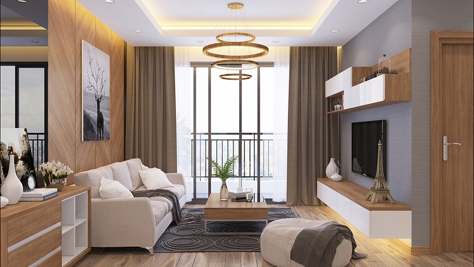 Tây Hồ Riverview – Tâm huyết của người phát triển dự án - 2 Phòng khách dự án Tây Hồ Riverview