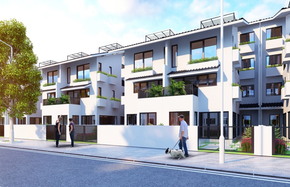 Biệt thự song lập Iris Homes có thiết kế ưu việt giúp tận dụng ánh sáng và không khí tự nhiên.