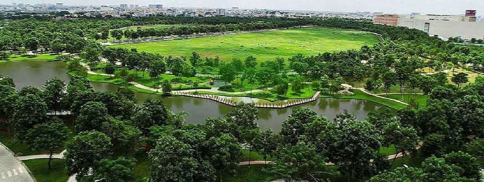 Trải nghiệm cuộc sống chất lượng đẳng cấp tại Celadon City - 1 Mảng xanh chiếm phần lớn diện tích dự án