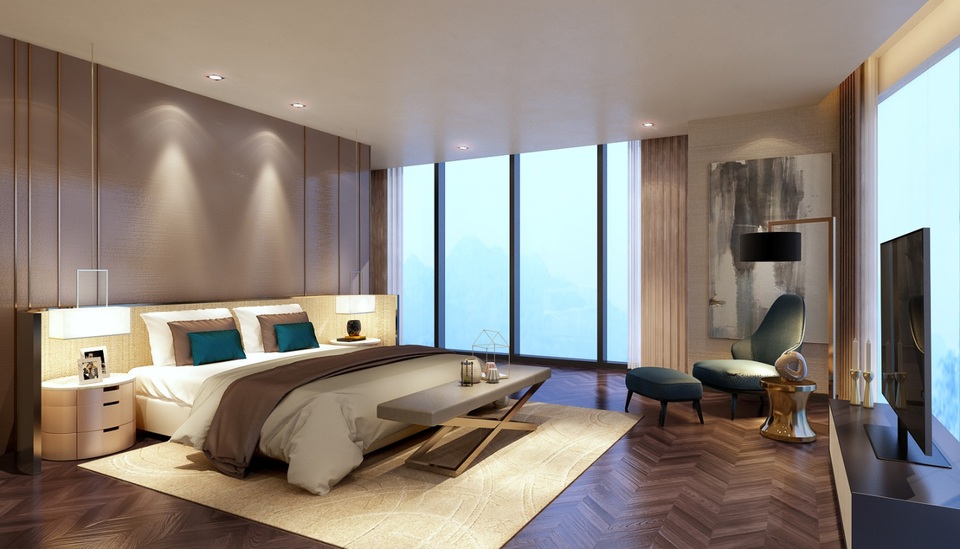 Master Bedroom Presidential Suite FLC Grand Hotel