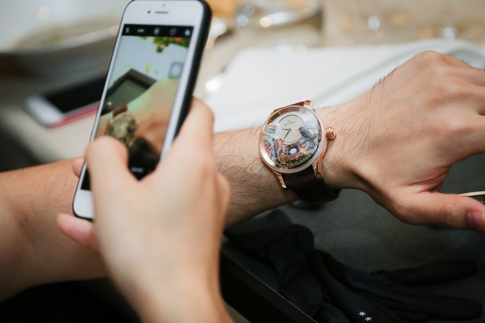 Kiệt tác đồng hồ tổ chim của Jaquet Droz bất ngờ xuất hiện tại Hà Nội - 7