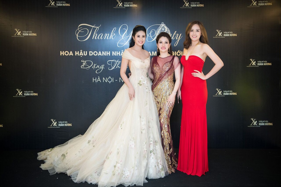Hoa hậu Doanh nhân Xuân Hương lộng lẫy cùng dàn Hoa hậu trong đêm tiệc Thanks Party - 1 Hoa hậu Ngọc Hân, Hoa hậu Doanh nhân Xuân Hương, Hoa hậu Mai Phương Thúy