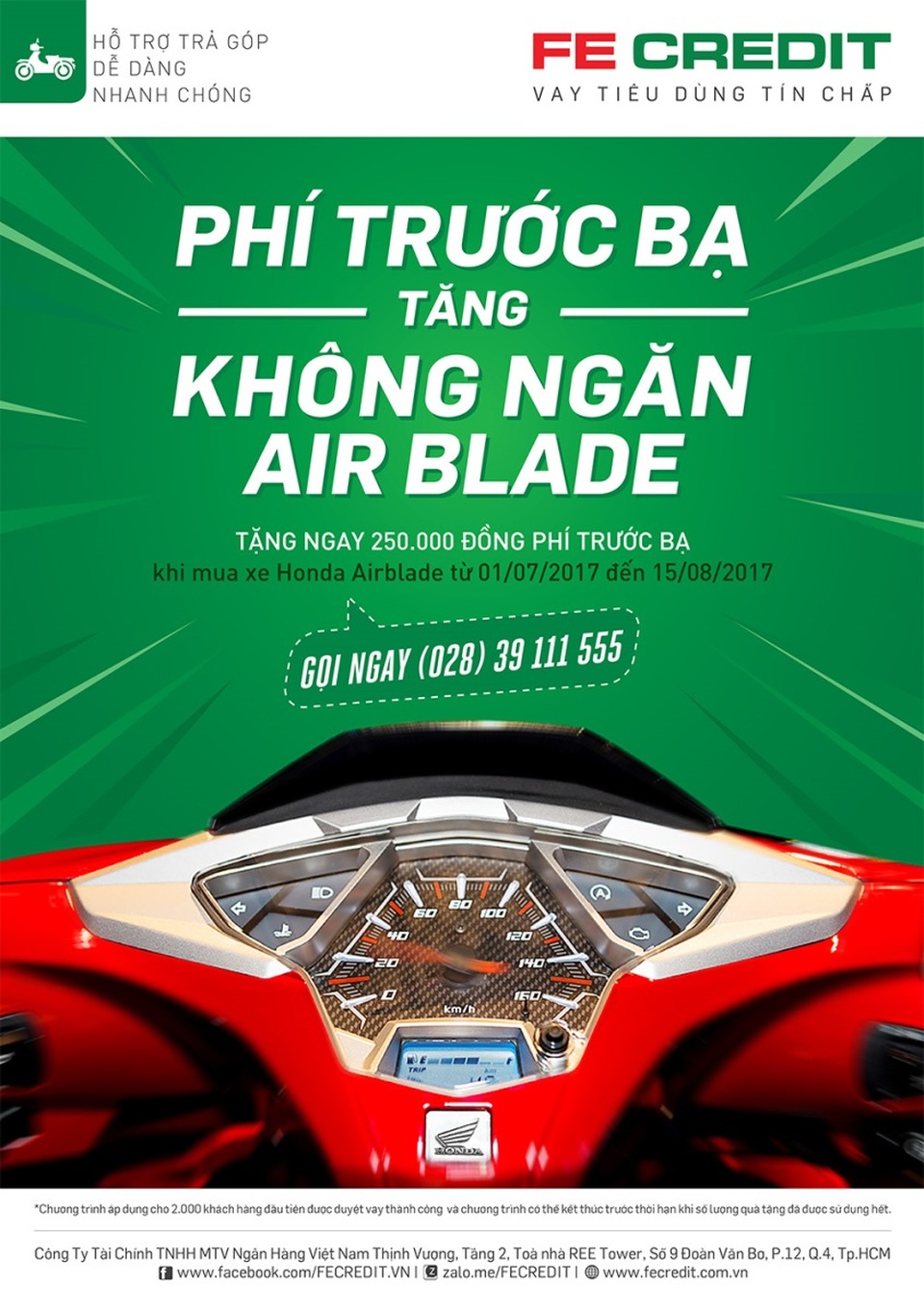 Phí trước bạ tăng – Không ngăn Air Blade - 1 Phí trước bạ tăng – Không ngăn Air Blade - 1