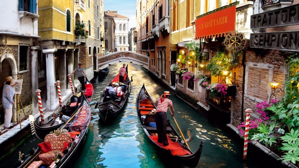 TPHCM: Sẽ có một Venice trong lòng quận 9 - 2 Mỗi khung cảnh tại Venice đều đẹp lãng mạn như một bức tranh sơn dầu (hình Internet)