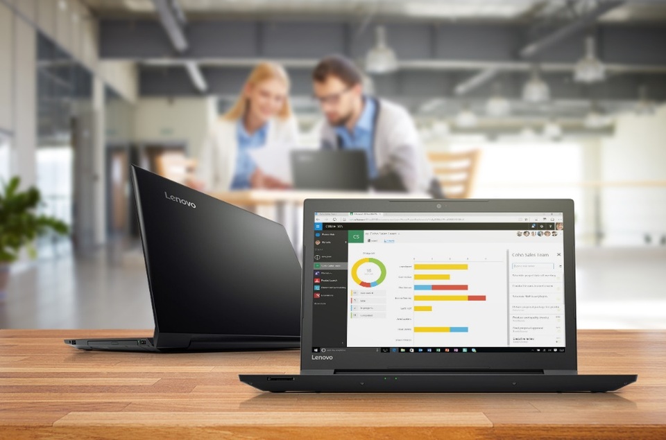 Chọn mua máy tính xách tay theo cách của doanh nghiệp - 1 Lenovo V310 14 inch với thiết kế bền bỉ, bảo mật, hiệu năng cao, mỏng nhẹ với trọng lượng dưới 2kg và thời lượng pin kéo dài đến 12h là máy tính phù hợp với các tiêu chí lựa chọn cho doanh nghiệp