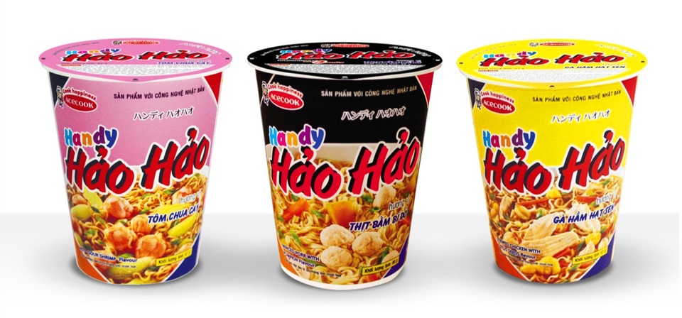 Mì ăn liền, hành trình chinh phục khẩu vị Việt bằng chất lượng Nhật Bản - 2 Mì ly Handy Hảo Hảo của Acecook Việt Nam phù hợp với cuộc sống bận rộn và năng động hiện nay của người Việt.