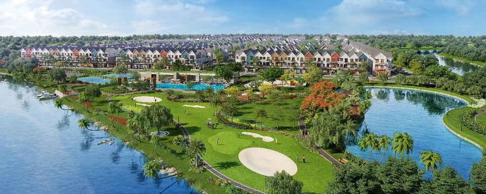 Park Riverside Premium - “Venice của Hòn ngọc Viễn Đông” chuẩn bị ra mắt vào tháng 8/2017 - 2 Thiết kế kiến trúc và cảnh quan của Park Riverside Premium là bức tranh thơ mộng về mô hình nhà phố, biệt thự mang phong cách Châu Âu hai mặt giáp sông.