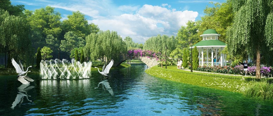 Park Riverside Premium - “Venice của Hòn ngọc Viễn Đông” chuẩn bị ra mắt vào tháng 8/2017 - 4 Giữ gìn sự nguyên vẹn của tự nhiên với làn nước xanh mát đầy nắng mặt trời và gió sông lồng lộng, nhịp sống nơi đây sẽ có những phút giây khoan thai, thư giãn dưới tán cây xanh xào xạc, rũ bỏ mọi áp lực và vướng bận.