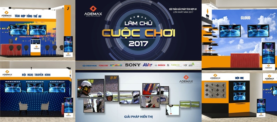 Hội thảo Làm chủ cuộc chơi 2017 – Bước đột phá giải pháp AV - 3 Bộ giải pháp tích hợp AV của Ademax