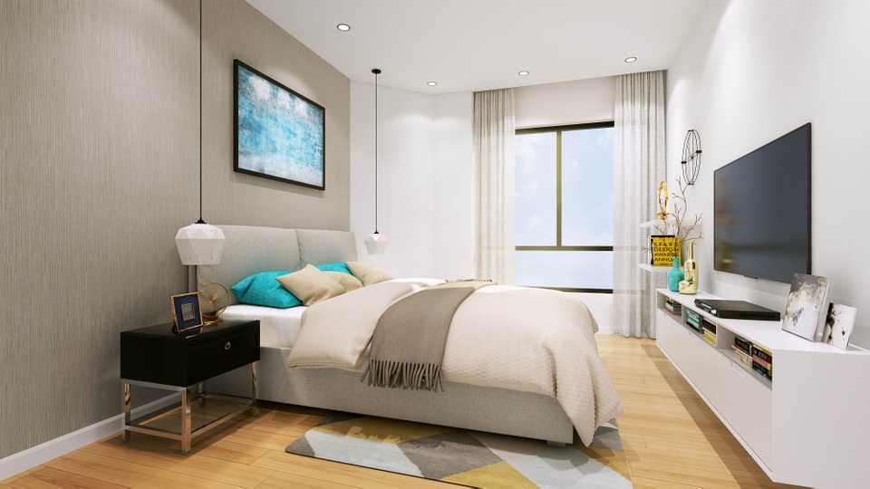 100% các căn hộ ICID Complex đều có logio và cửa sổ rộng đón nắng và gió tự nhiên, mang đến cho cư dân không gian trong lành và sảng khoái.