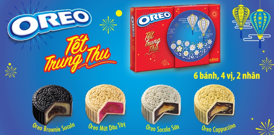 Bánh Trung thu: Cuộc đua chất lượng giữa “tâm bão” mùa Trăng - 2 Bánh Trung thu Oreo –lần đầu tiên được giới thiệu đến người tiêu dùng