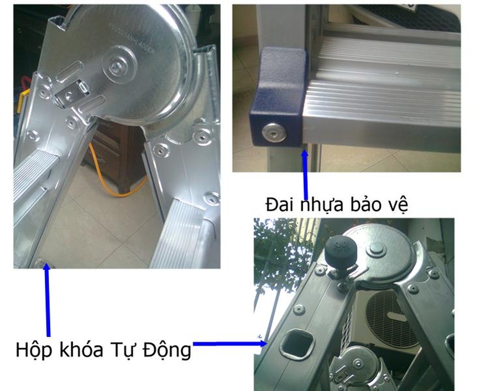 Thang nhôm đa năng Poongsan Hàn Quốc chất lượng - 2 Thang nhôm Poongsan được thiết kế an toàn cho người sử dụng