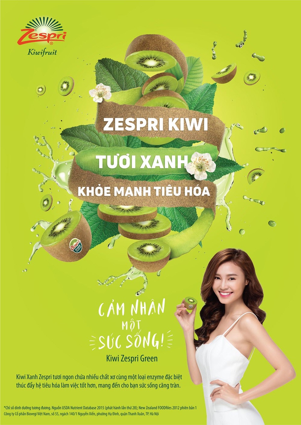 Bếp chiến: Ninh Dương Lan Ngọc – kiwi Zespri - 3 Kiwi Zespri Green giúp cảm nhận một sức sống tươi trẻ, căng tràn mỗi ngày!