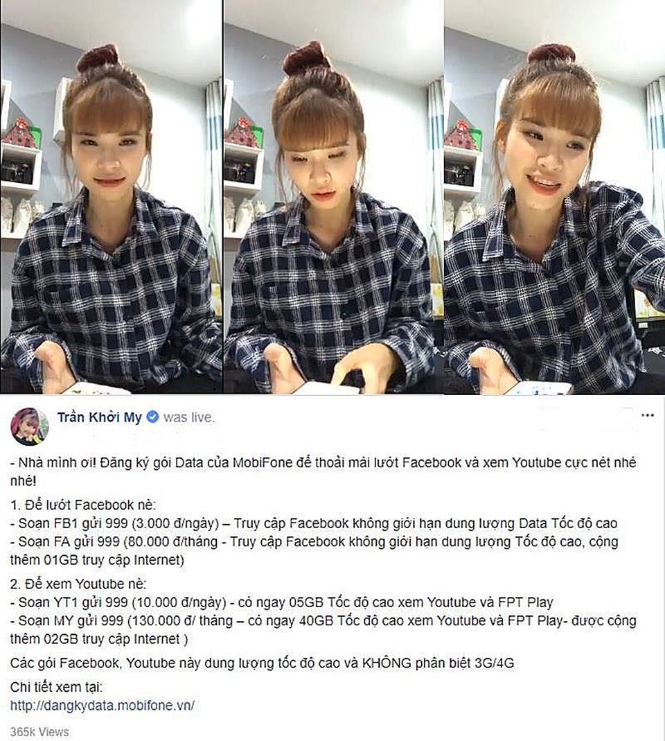 “Nữ hoàng livestream” Khởi My trở lại và rất lợi hại với gói 4G của MobiFone - 2 Khởi My vui mừng chia sẻ đã tìm được bí kíp livestream “banh nhà lồng” trên đường đi phượt sắp tới.