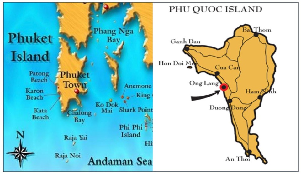 Bất động sản nghỉ dưỡng Phú Quốc đang đợi thời điểm vàng - 1
Cùng vị thế Tây đảo hoàn hảo, bất động sản nghỉ dưỡng Tây đảo Phú Quốc được đánh giá là con rồng còn “ngủ yên” so với sự phát triển rực rỡ của bất động sản nghỉ dưỡng bãi Patong, Karon hay Kata tại Phuket (Thái Lan). (Nguồn ảnh: Internet)