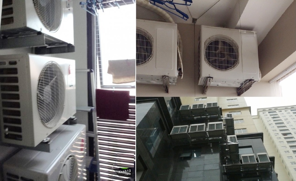"Hô biến" chung cư 80m2 rộng như chung cư 200m2 - 2 Lắp đặt quá nhiều dàn nóng ngoài ban công làm mất mỹ quan không gian căn hộ của bạn