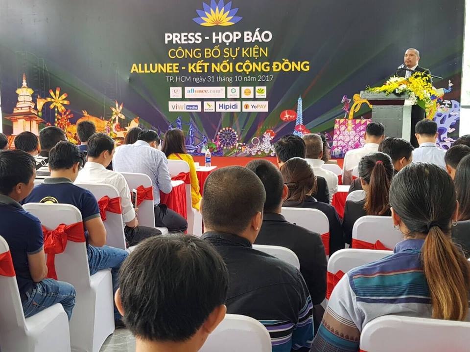 “Allunee – Kết nối cộng đồng”, một sự kiện đáng chú ý về thương mại - 1 Ông Nguyễn Hữu Tiến – Chủ tịch Hội đồng quản trị Công ty CP Allunee, Trưởng ban tổ chức phát biểu tại buổi họp báo.