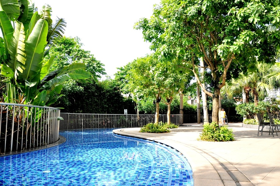 Có một "Singapore thu nhỏ" ngay giữa lòng Hà Nội - 1 Dự án chung cư được thiết kế như khu resort với bể bơi và vườn cây xanh