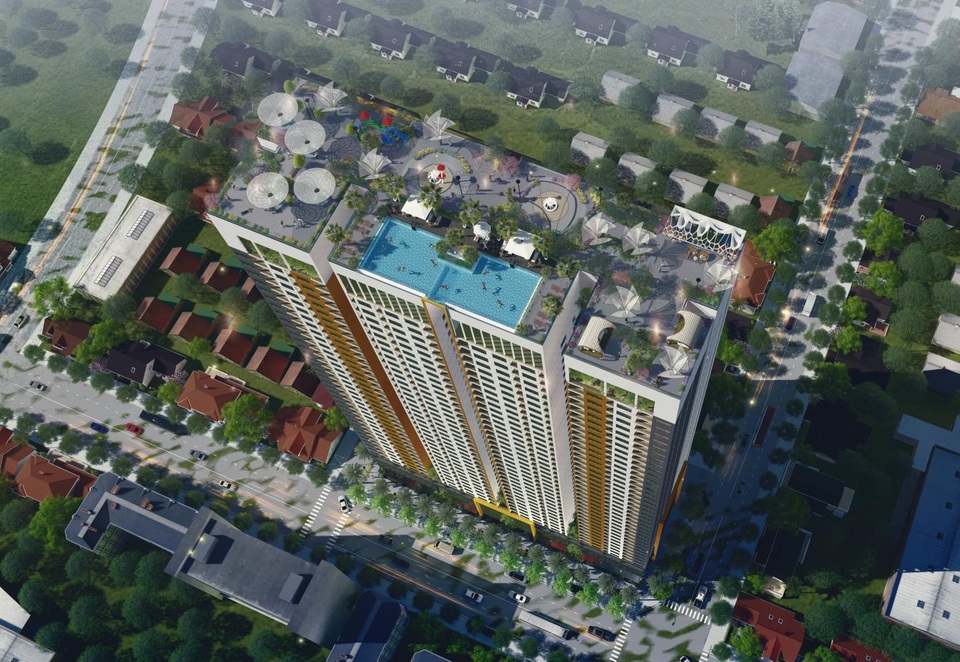 Bất động sản nghỉ dưỡng phố biển Nha Trang trên đà tăng trưởng mạnh - 2 Hình ảnh từ trên cao đầy ấn tượng của Napoleon Castle