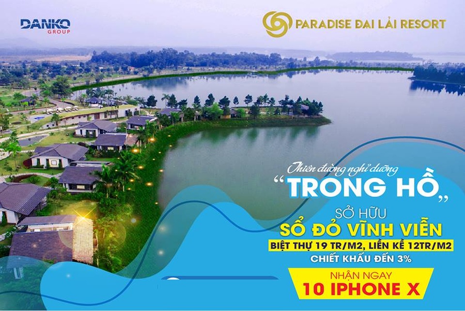 Phong cách sống thượng lưu tại Paradise Đại Lải Resort - 5 Mua biệt thự Paradise Đại Lải Resort cơ hội dinh ngay IPHONE X
