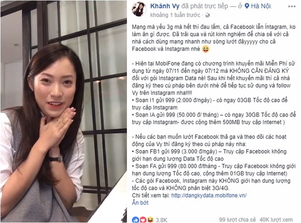 MobiFone tung gói data giá rẻ truy cập Instagram chỉ 20.000đ/tháng cho giới trẻ - 3 Huy Cung, Khánh Vy thích thú khi được lướt Instagram “vèo vèo”