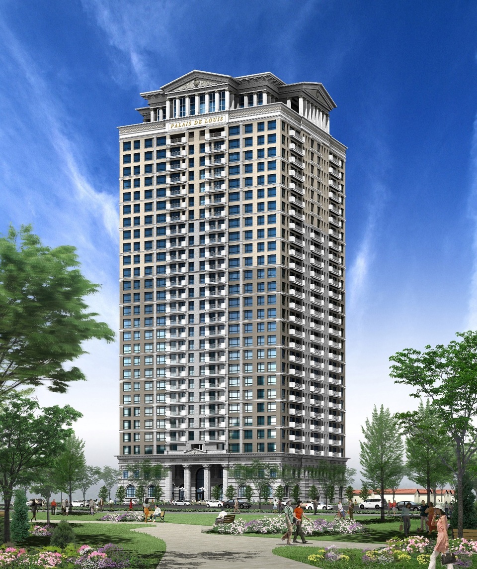 D’. Palais Louis tọa lạc trên đại lộ Nguyễn Văn Huyên được ví như 1 tuyệt tác nghệ thuật kiến trúc