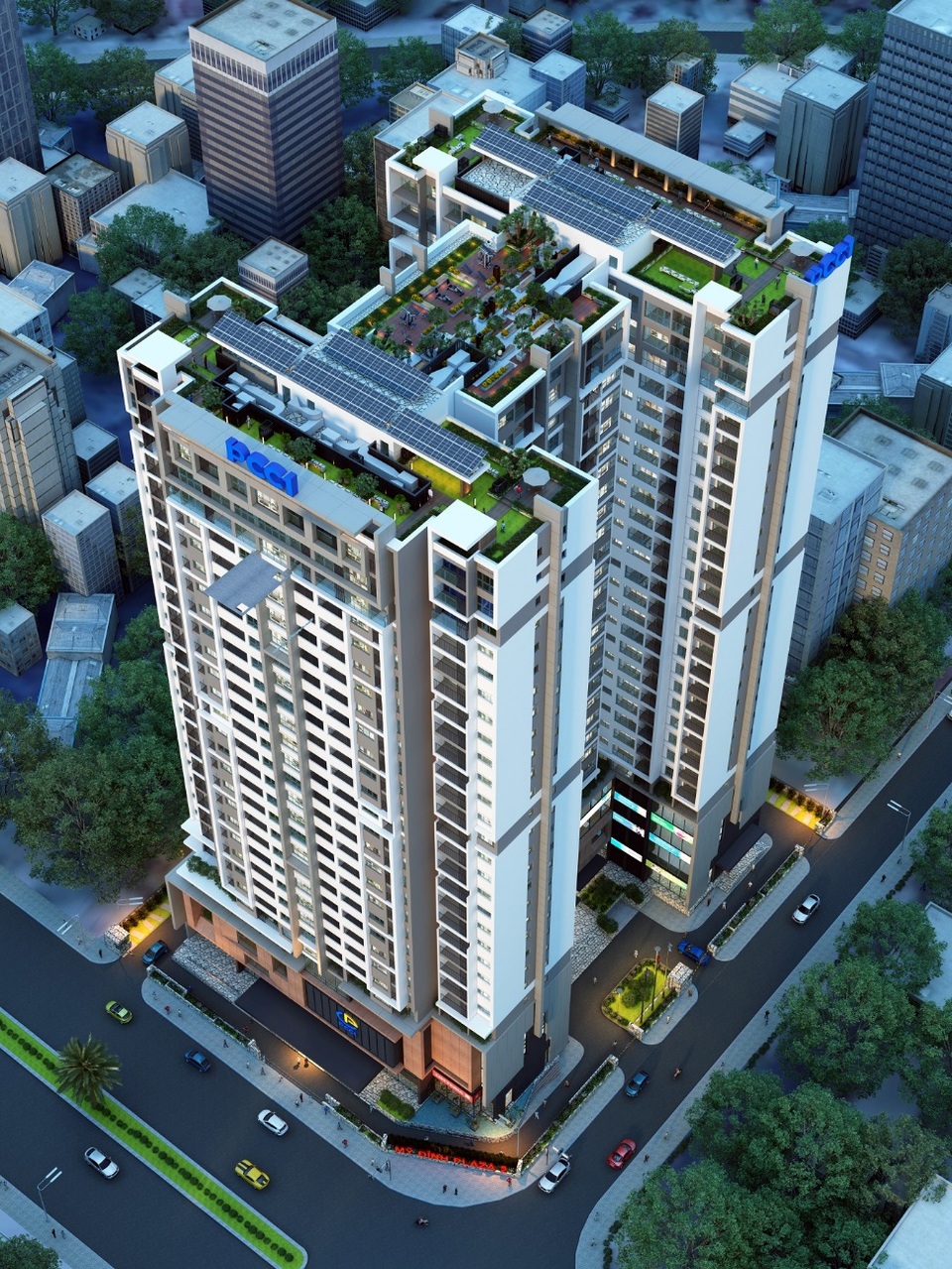 Phối cảnh tổng thể Mỹ Đình Plaza 2