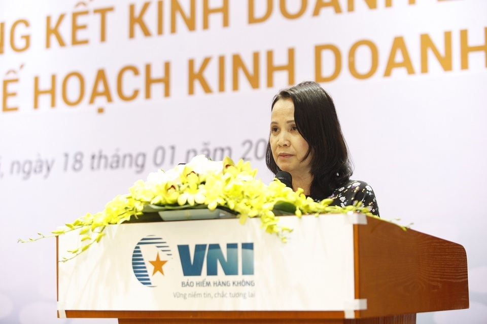 Bảo hiểm Hàng không (VNI) đón nhận Bằng khen của UBND TP.Hà Nội - 4 Bà Lê Thị Hà Thanh - Chủ tịch Hội đồng quản trị phát biểu chỉ đạo tại Hội nghị