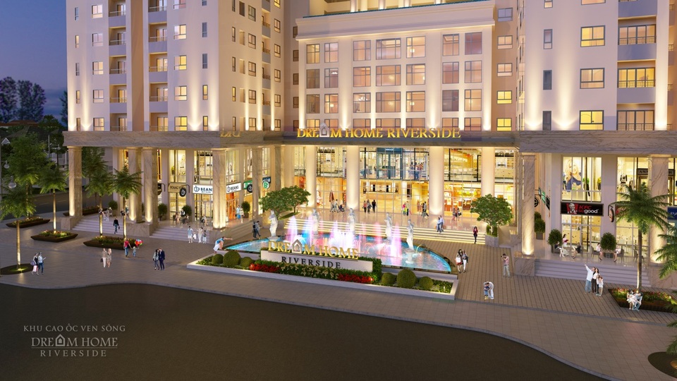Tháp Emerald khu Dream Home Riverside: Thu hút khách hàng từ ngày đầu mở bán - 3 Khu thương mại Diamond Center Mall sẽ là trung tâm mua sắm sầm uất và hiện đại bậc nhất khu vực