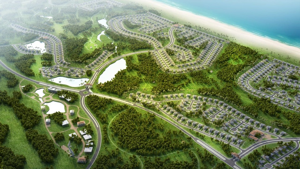 “Siêu dự án” đánh thức bất động sản nghỉ dưỡng Quảng Bình - 2 Phối cảnh dự án quần thể du lịch nghỉ dưỡng FLC Quang Binh Beach & Golf Resort